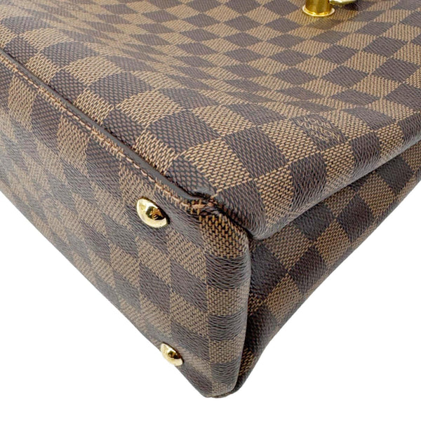 LOUIS VUITTON LV Riverside Damier Ebene Satchel Bag Brown