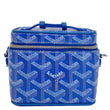 GOYARD Muse Vanity Case Nano Monogram Chevron Canvas Crossbody Bag Blue