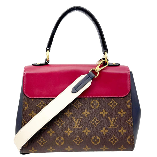 LOUIS VUITTON Cluny BB Monogram Canvas Shoulder Bag Maroon