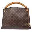 LOUIS VUITTON Artsy MM Monogram Canvas Hobo Bag Brown