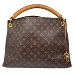 LOUIS VUITTON Artsy MM Monogram Canvas Hobo Bag Brown