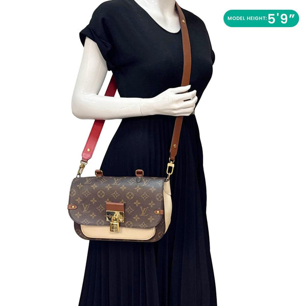 LOUIS VUITTON Vaugirard Monogram Canvas Shoulder Bag Brown