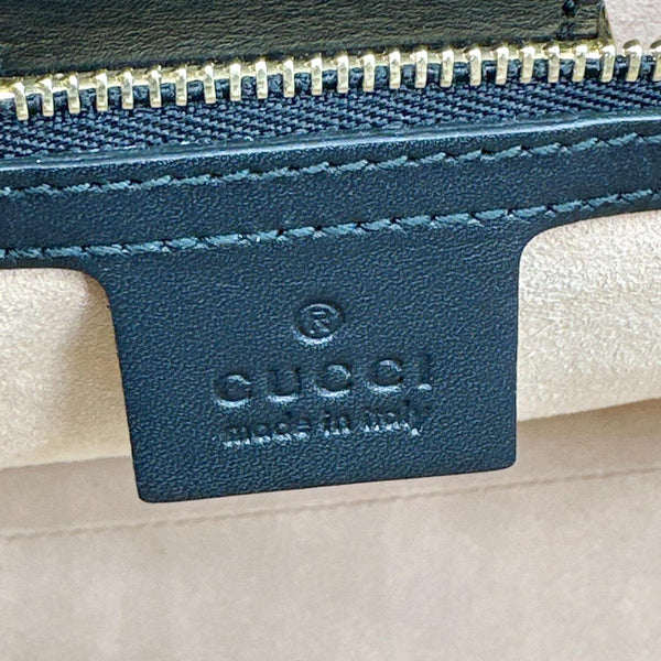 GUCCI Padlock Medium GG Supreme Monogram Bees Canvas Shoulder Bag Beige 479197