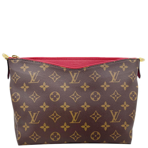 LOUIS VUITTON Pallas Beauty Case Monogram Canvas Pouch Cherry Red