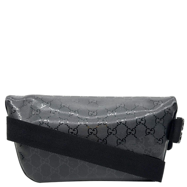 GUCCI GG Imprime Monogram Coated Canvas Waist Bum Bag Black 233269