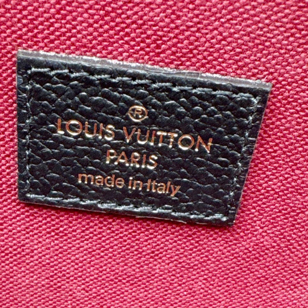 LOUIS VUITTON Felicie Pochette Monogram Empreinte Crossbody Bag Black