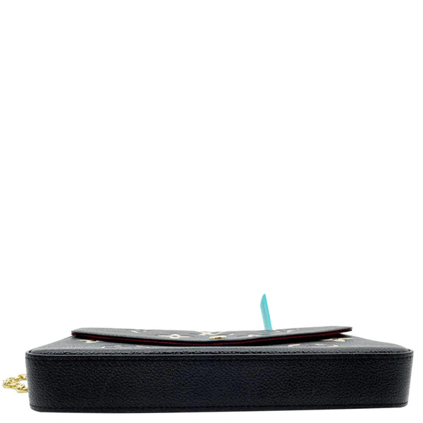 LOUIS VUITTON Felicie Pochette Monogram Empreinte Crossbody Bag Black