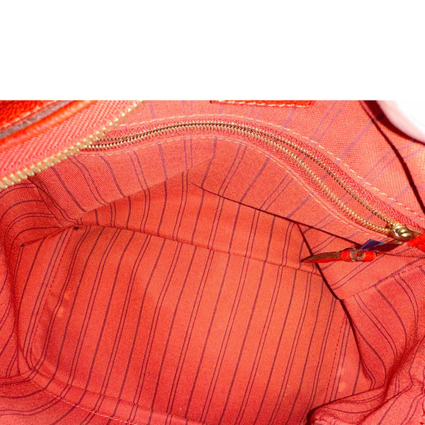 LOUIS VUITTON Speedy 25 Bandouliere Monogram Empreinte Leather Crossbody Bag Red