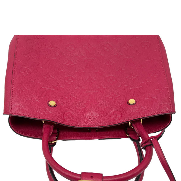 LOUIS VUITTON Montaigne MM Monogram Empreinte Shoulder Bag Grape