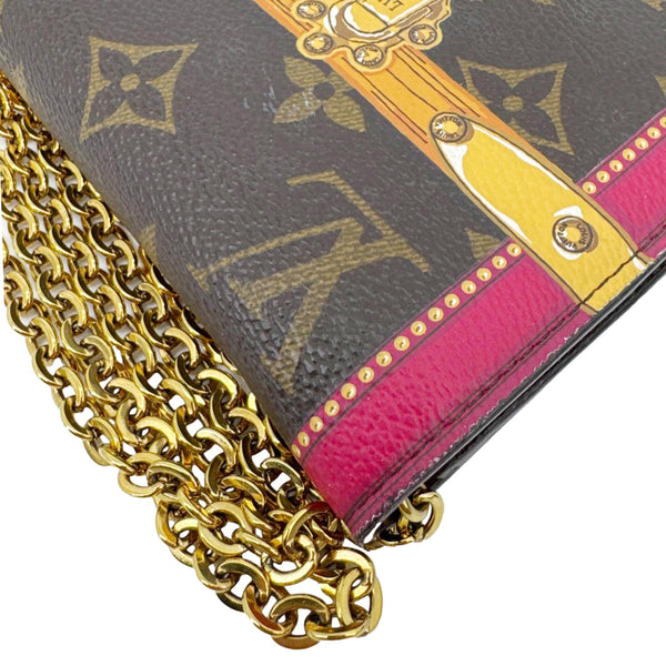 LOUIS VUITTON Summer Trunks Pochette Weekend Monogram Canvas Shoulder Bag Brown