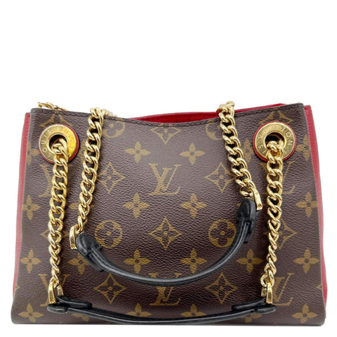 LOUIS VUITTON Surene MM Monogram Canvas Shoulder Bag Cherry