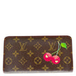 LOUIS VUITTON Monogram Cerises Zippy Wallet Brown
