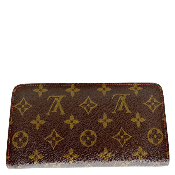 LOUIS VUITTON Monogram Cerises Zippy Wallet Brown
