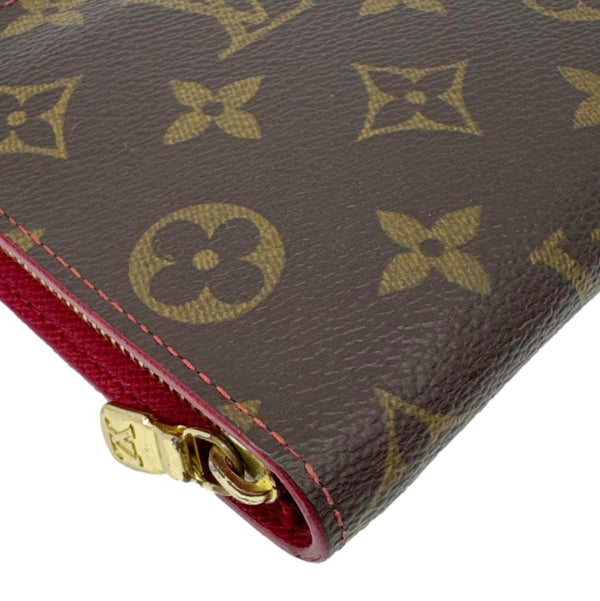LOUIS VUITTON Monogram Cerises Zippy Wallet Brown