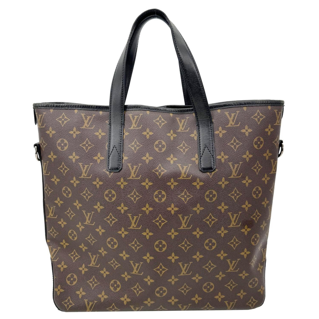 LOUIS VUITTON Davis Monogram Macassar Canvas Tote Bag Brown