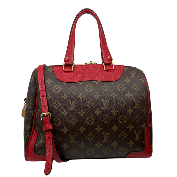 LOUIS VUITTON Retiro NM Monogram Canvas 2Way Shoulder Bag Red