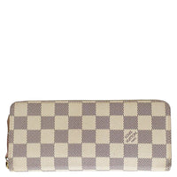 LOUIS VUITTON Damier Azur Zippy Wallet Rose Ballerine