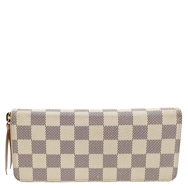 LOUIS VUITTON Damier Azur Zippy Wallet Rose Ballerine