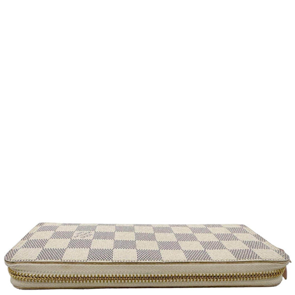 LOUIS VUITTON Damier Azur Zippy Wallet Rose Ballerine