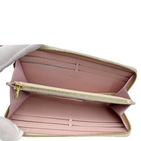 LOUIS VUITTON Damier Azur Zippy Wallet Rose Ballerine