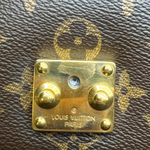 LOUIS VUITTON Pallas Chain Monogram Canvas Crossbody Bag Cherry