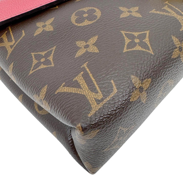 LOUIS VUITTON Pallas Chain Monogram Canvas Crossbody Bag Cherry
