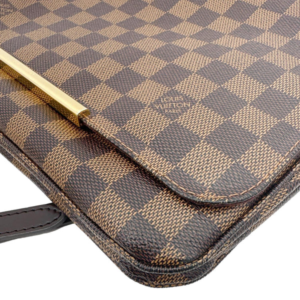 LOUIS VUITTON Hoxton GM Damier Ebene Crossbody Bag Brown