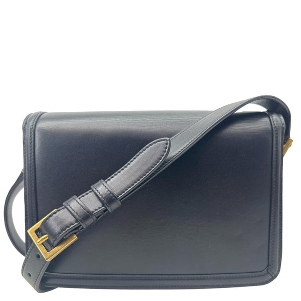 YVES SAINT LAURENT Solferino Medium Leather Shoulder Bag Black