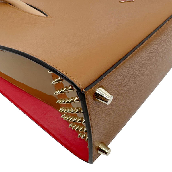 CHRISTIAN LOUBOUTIN Paloma Large Leather Tote Bag Brown