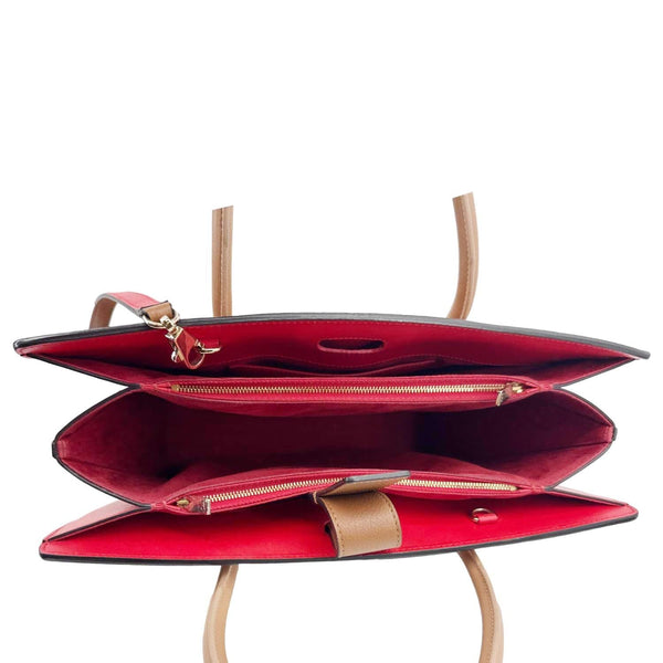 CHRISTIAN LOUBOUTIN Paloma Large Leather Tote Bag Brown