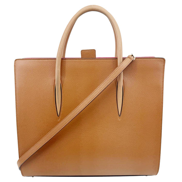 CHRISTIAN LOUBOUTIN Paloma Large Leather Tote Bag Brown