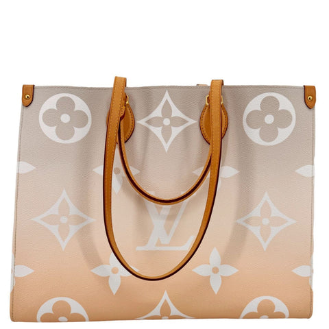 LOUIS VUITTON Onthego GM By The Pool Canvas Tote Bag Brume