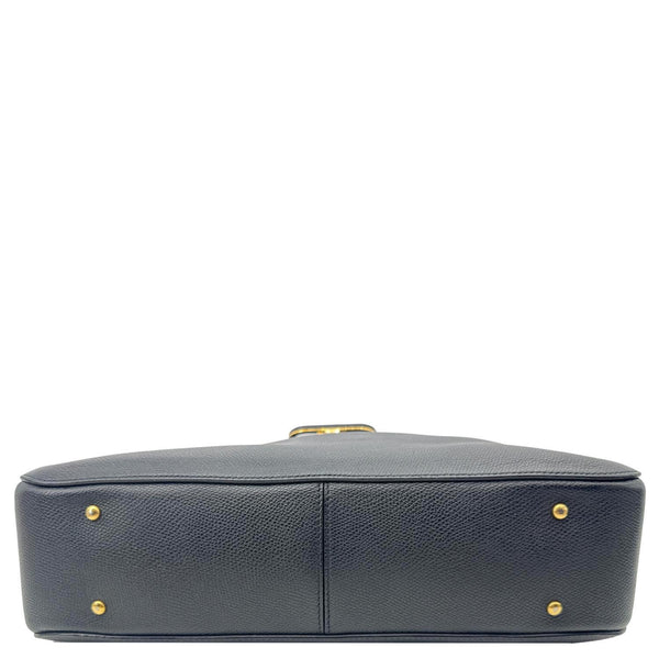 VALENTINO VSling Grainy Calfskin Leather Crossbody Hobo Bag Black