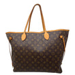 LOUIS VUITTON Neverfull GM Monogram Canvas Tote Bag Brown