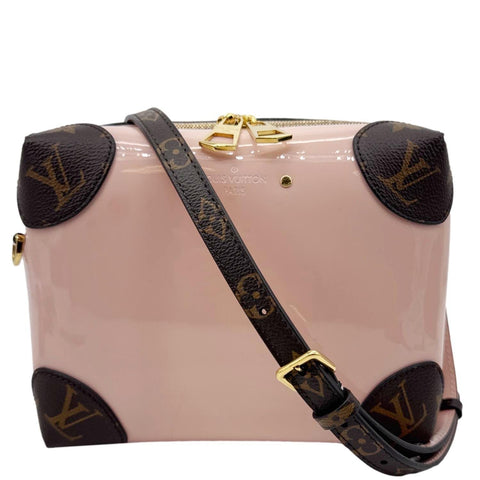 LOUIS VUITTON Venice Patent Miroir Leather Crossbody Bag Rose Ballerine