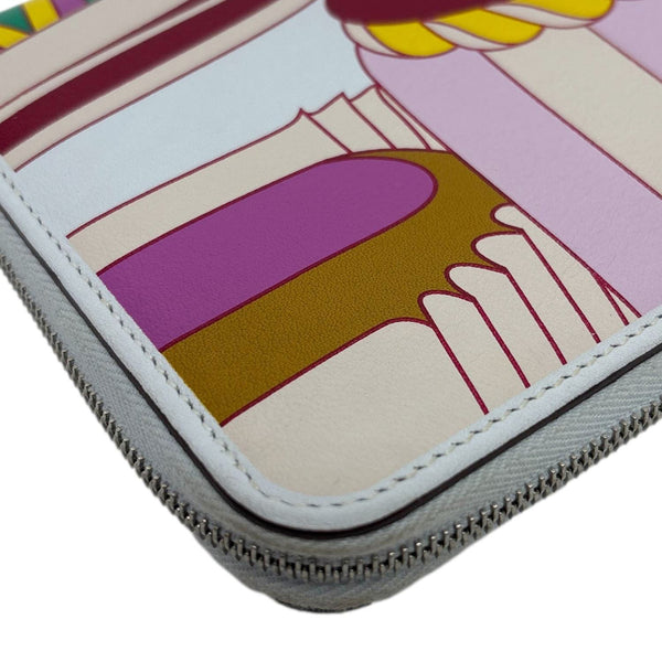 Hermes La Patisserie Francaise Azap Swift Leather Long Wallet White