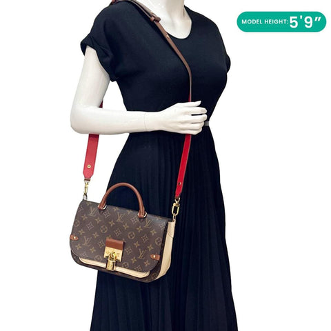 LOUIS VUITTON Vaugirard Monogram Canvas Shoulder Bag Brown