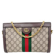 GUCCI Ophidia Small Web GG Supreme Canvas Shoulder Bag Beige 503877
