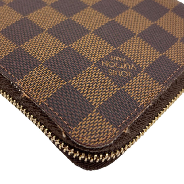 LOUIS VUITTON Damier Ebene Organizer Wallet Brown