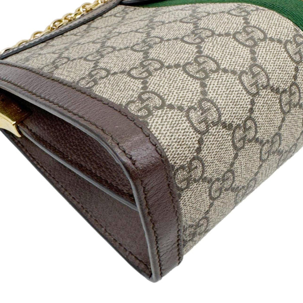 GUCCI Ophidia Small Web GG Supreme Canvas Shoulder Bag Beige 503877