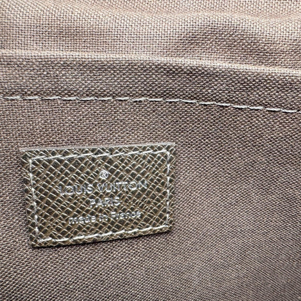 LOUIS VUITTON Luka Leather Shoulder Bag Brown