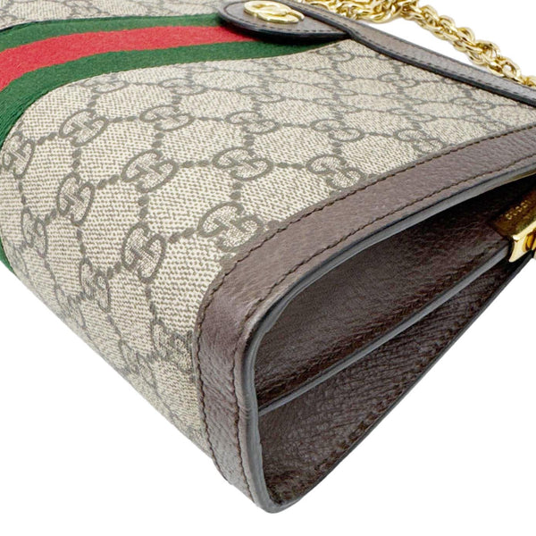 GUCCI Ophidia Small Web GG Supreme Canvas Shoulder Bag Beige 503877