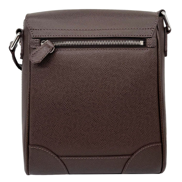 LOUIS VUITTON Luka Leather Shoulder Bag Brown