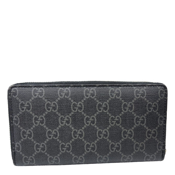 GUCCI GG Supreme Canvas Wolf Print Wallet Black 451273