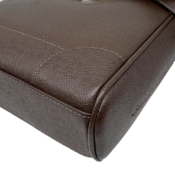 LOUIS VUITTON Luka Leather Shoulder Bag Brown