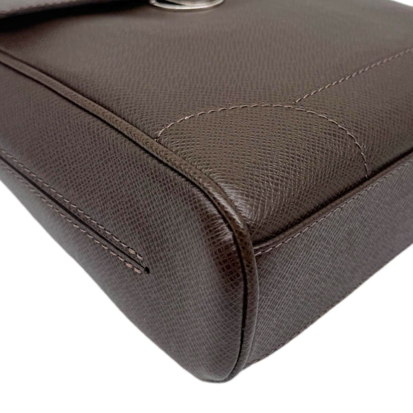 LOUIS VUITTON Luka Leather Shoulder Bag Brown