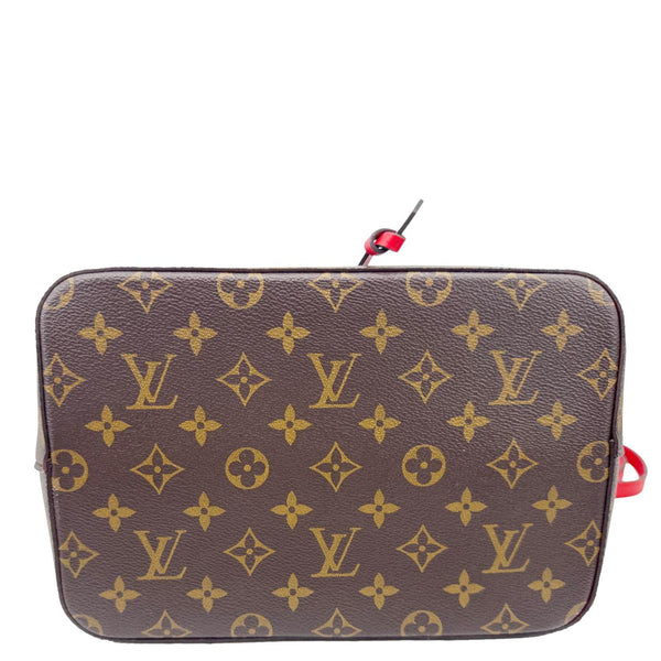 LOUIS VUITTON Neonoe MM Monogram Canvas Shoulder Bag Red