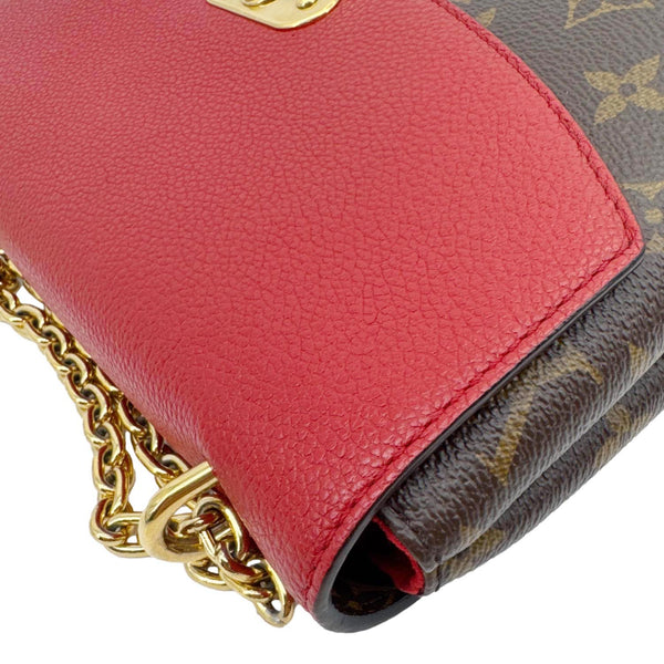 LOUIS VUITTON Saint Placide Monogram Canvas Crossbody Bag Cerise