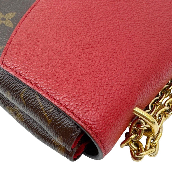 LOUIS VUITTON Saint Placide Monogram Canvas Crossbody Bag Cerise
