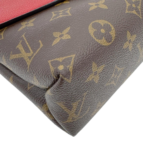 LOUIS VUITTON Saint Placide Monogram Canvas Crossbody Bag Cerise